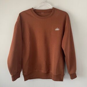 Crewneck Sweatshirt in Rust Brown